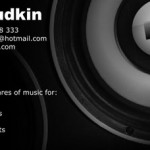 DJ Rudkin Business Card Design
